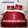 Kenworth Pattern Bedding Home Decoration Birthday Gift (1 * duvet cover + 2 * pillowcase, without core)