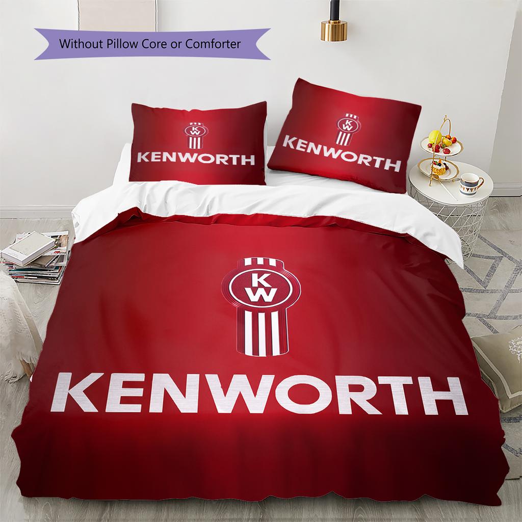 Kenworth Pattern Bedding Home Decoration Birthday Gift (1 * duvet cover + 2 * pillowcase, without core)