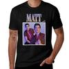 Matt For Fans T-Shirt Plain Plus Sizes Vintage Graphic Tee Mens Big and Tall T Shirts