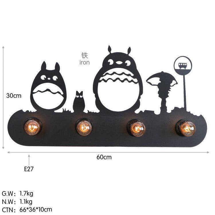 Retro Loft Style Iron Black Rural Industrial Wall Lamp Wall Sconce Light Fixtures Porch Hallway