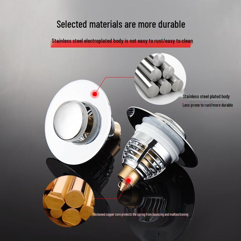Universal Basin Pop-Up Drain Stopper