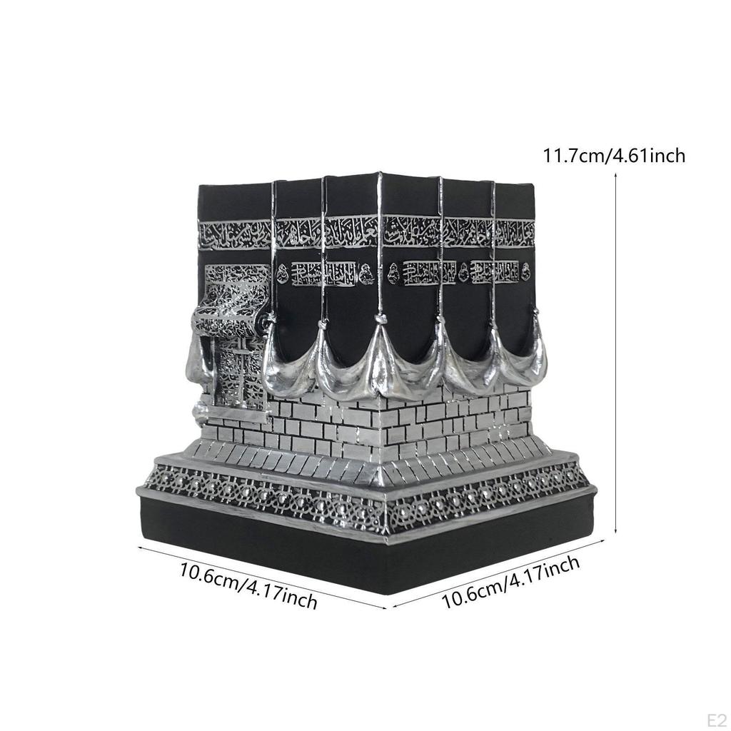 Islamic Kaba Replice Model Table Art Decor Creative Desktop Ornament Desk Sculpture Tabletop Statue