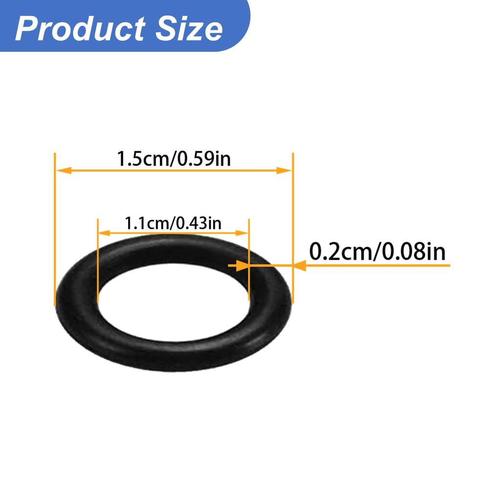 11105 O-Ring Replacement for Harley Davidson Oil Drain Plug Oring (50PCS)