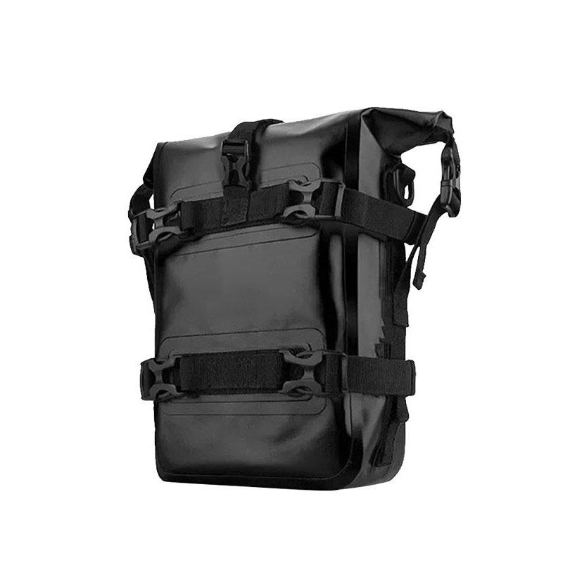 

Cycling sports motorcycle waist bag, camping outdoor small backpack, waterproof folding bag with zipper seal чёрный