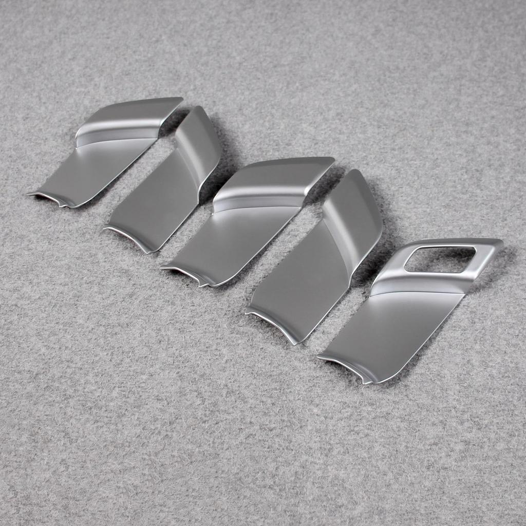 RUIQ Toyota New Prius 60 Series Dedicated Interior Front and Rear Inner Door Handle Garnish (Satin Silver)