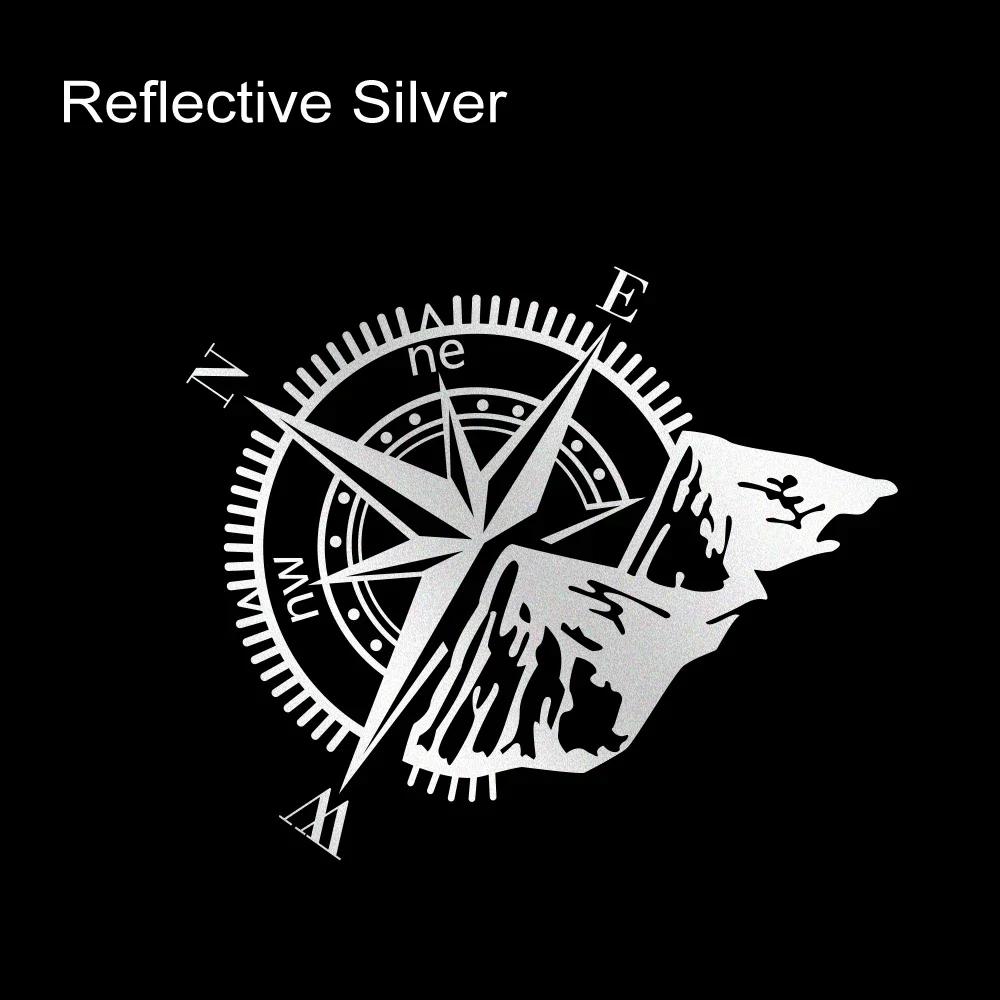 

Car Compass Mountain Style Sticker Reflective Vinyl Decals Motorcycle Truck Offroad Moto Window Vinyl Auto Tuning Accessories