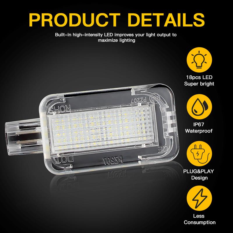 LED Luggage Compartment Interior Lights For Honda Civic Jazz Accord City Insight HR CR V Acura MDX YL RDX TLX TSX Accessories