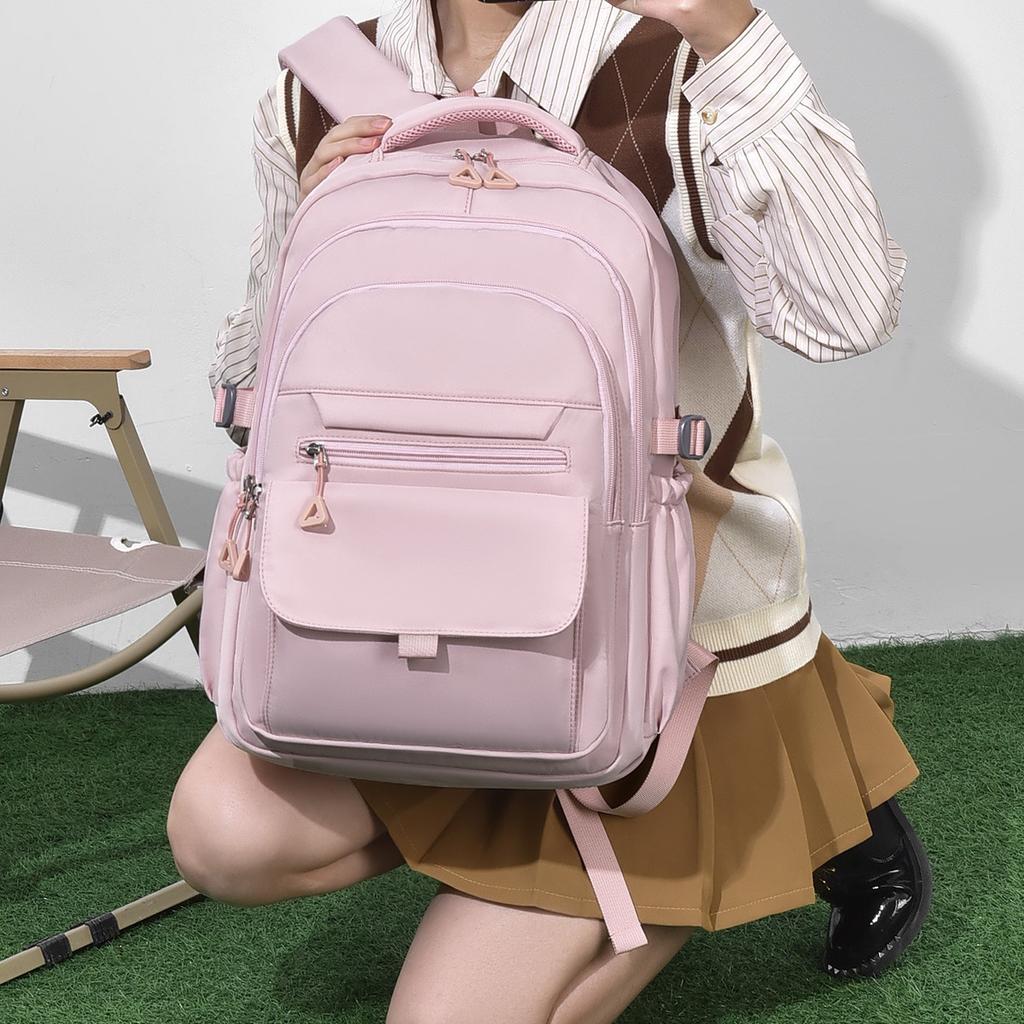 Fashion Unisex Multi-pocket Schoolbag Large-capacity Korean-style Backpack For Girl  Daily Commuting backpack