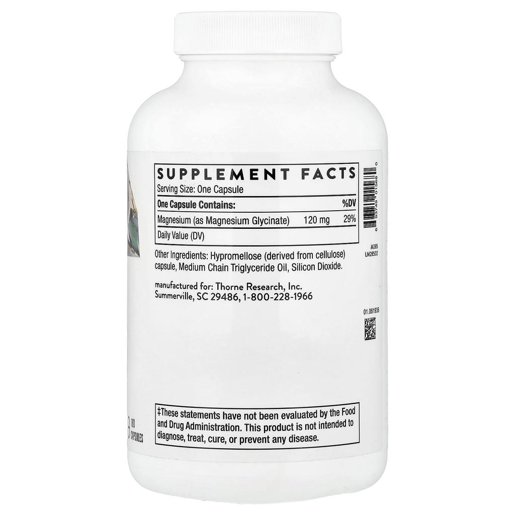Thorne (Thorne Research), magnesium glycinate,