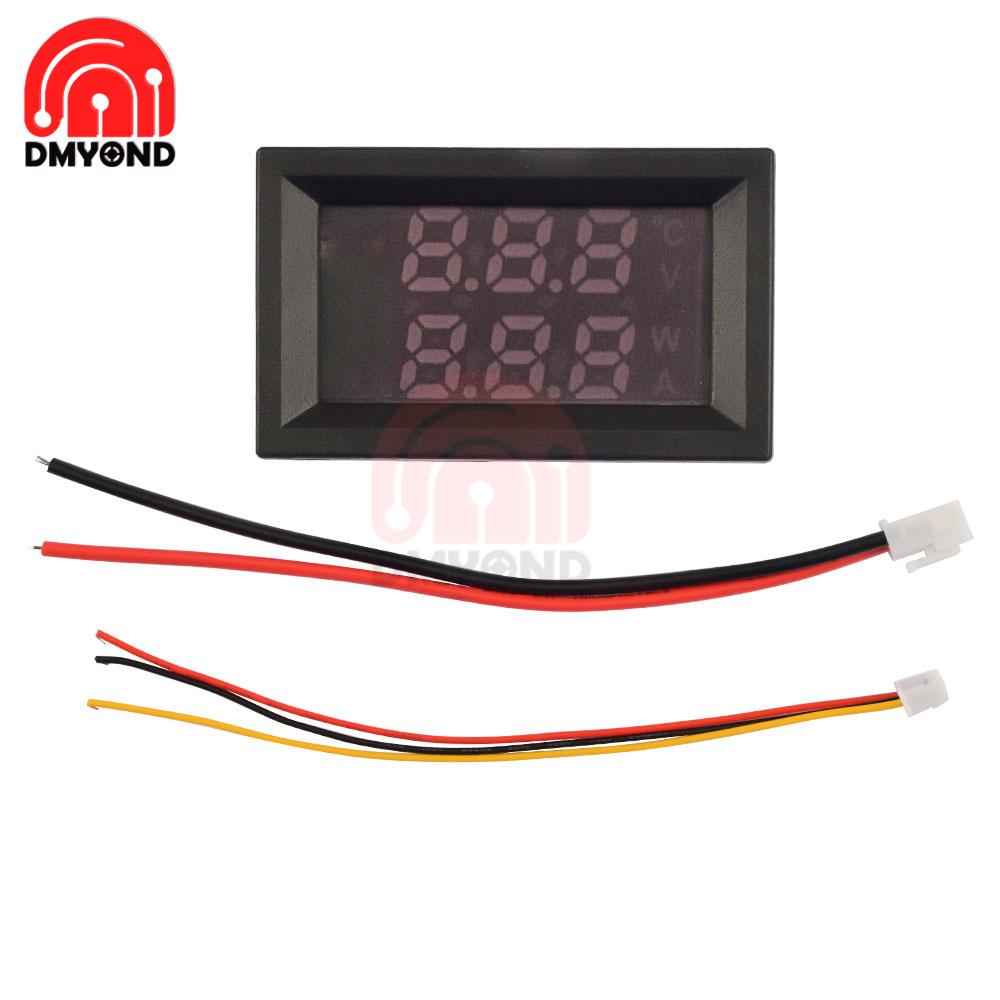 M430 DC 4-30V voltage current power meter 10A 50A 100A LED Digital Voltmeter Ammeter Current Meter Volt Tester Monitor Panel