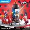 Playmobil 71864 marinette à scooter &amp; kagami, miraculous, 17 pièces, dès 5 ans