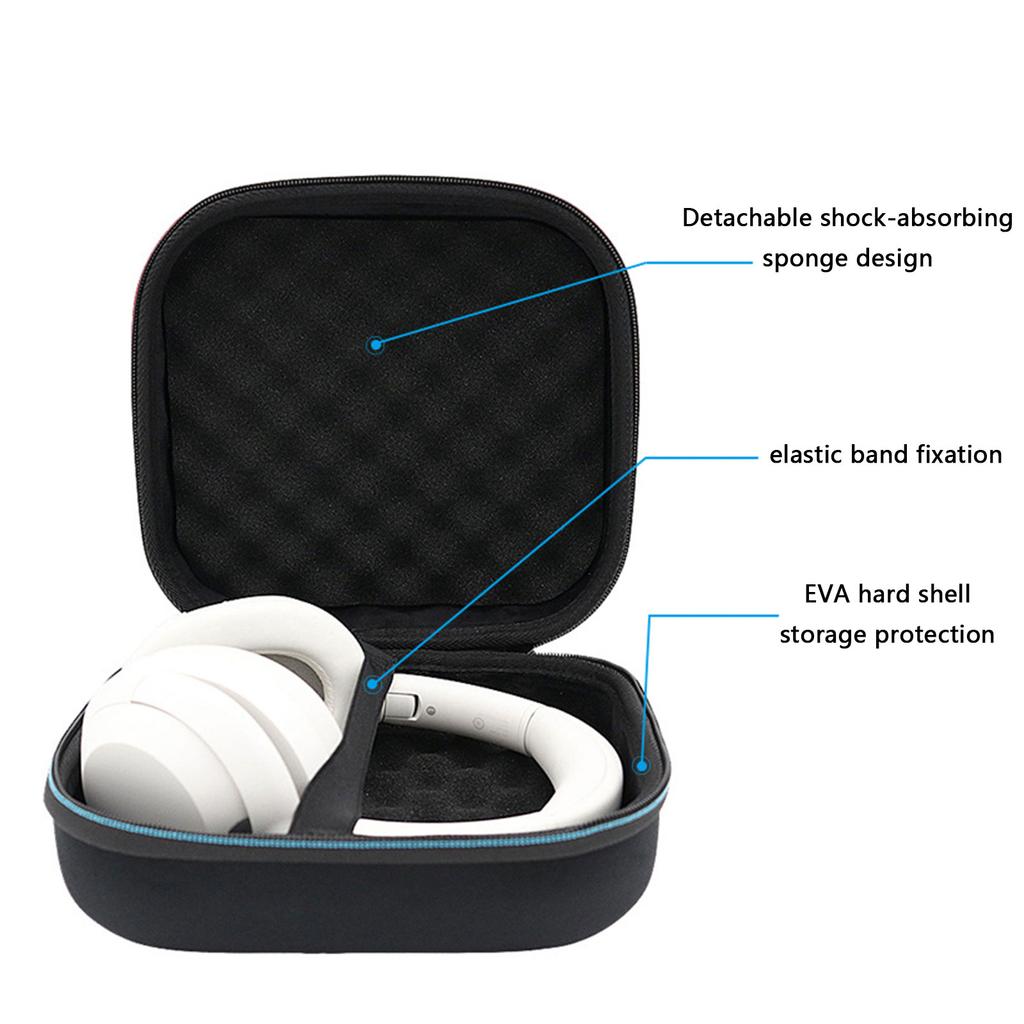 Protective EVA Foam Cover For ULT WEAR WHULT900N Over Ear Headphones Case With Compactly Design And Zippers Finish