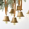 Christmas Bell Pendant with Swan, Velvet Ribbon & Pine Cone - Tree Ornament & Decoration