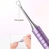 6 In 1 Nail Beveled Head Stainless Steel Cuticle Pusher Nail Art Sanding Tablet Manicure Sticks Tool For Salon Nails Accessories