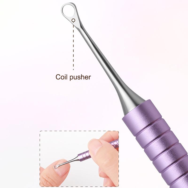6 In 1 Nail Beveled Head Stainless Steel Cuticle Pusher Nail Art Sanding Tablet Manicure Sticks Tool For Salon Nails Accessories