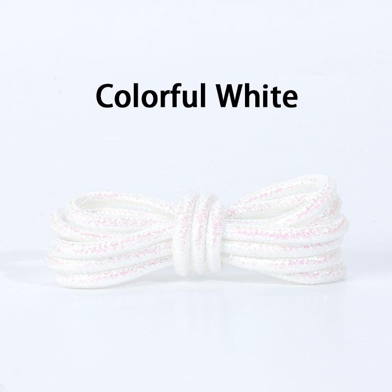 Bling Sparkle Shoe Laces for Glitter Round Shoelaces - Colorful Shiny Metallic Replacement Laces - Sneakers Boots & Casual Shoes