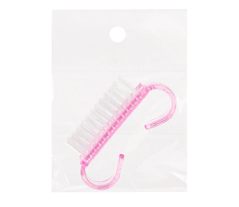 

Pink Nail Art Manicure Pedicure Soft Remove Dust Plastic Cleaning Nail Brushes File Tools Set 1Pcs Acrylic Nail Brush