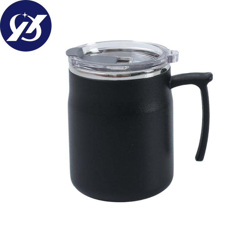 Travel Coffee Mug, Water Cups With Leak Proof Flip Cover, Handle, Double Layer Vacuum, Stainless