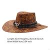 Classic Western Cowboy Hat with Wide Brim for Men's Cosplay