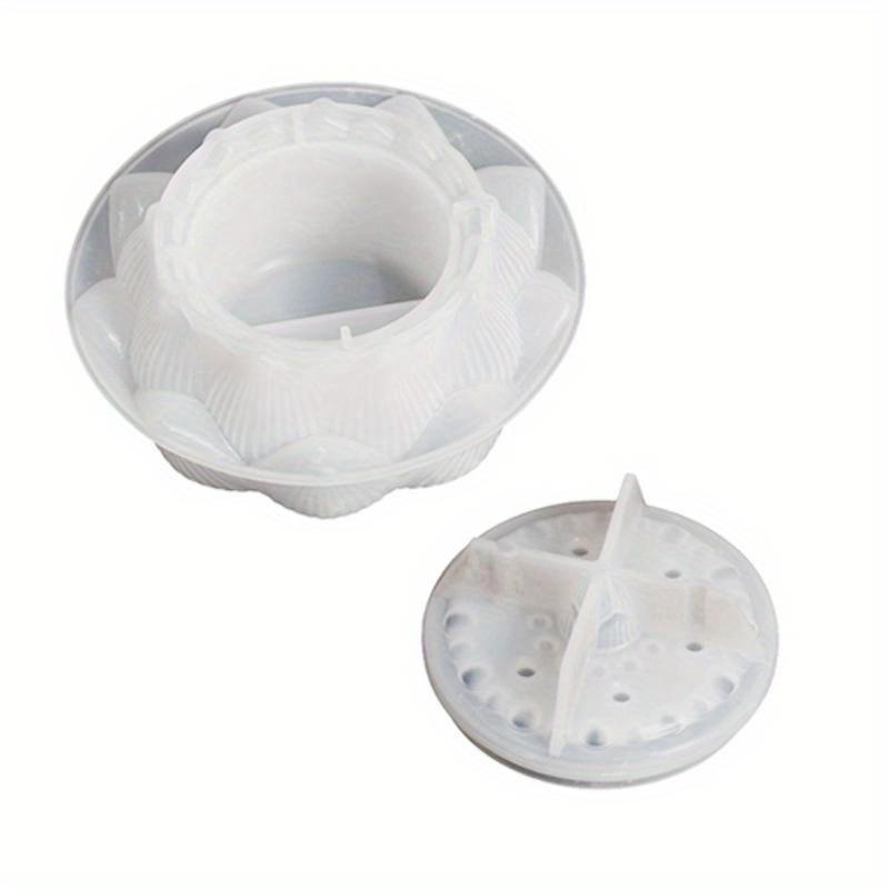 Forma na kadidlo Lotus, DIY, aromaterapie, sádrová nádoba Lotus, úložný box, kelímek na svíčky, lepidlo na kadidlo, brusný nástroj