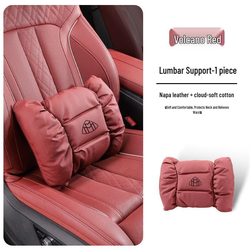 Mercedes-Maybach White Headrest & Lumbar Neck Pillow Set