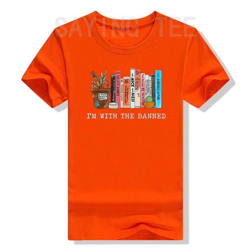 Im with The Banned Books I Read Banned Books Lovers TShirt Avid Reader Clothes Librarian Graphic Tee Tops Life Style Gifts