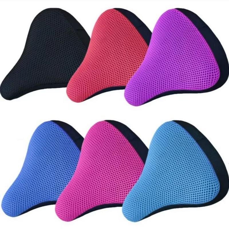Seat Cushion Cover Bicycle Saddle 3D Soft Bike Seat Cover Silicone Seat Cushion Cycling Breathable Saddle Comfortable Bicycle