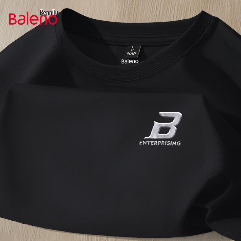 Baleno Men's 220G Heavyweight Pure Cotton Long Sleeve T-Shirt