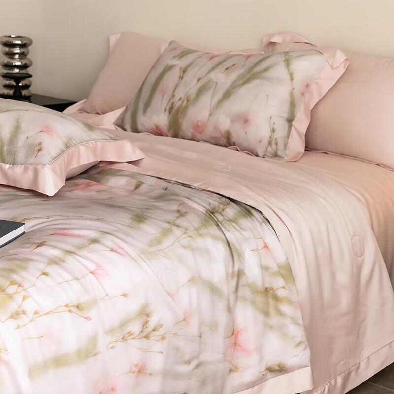 Plapumă de vară digitală Belle Anna 'Primăvara a sosit' Lyocell