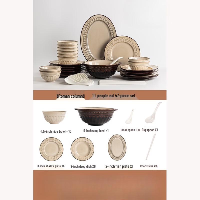 Elegant European Bone China Dinnerware Set