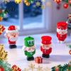 Cute Holiday Miniatures for Seasonal Decor Mini Christmas Figurines, Small Dollhouse Decorations, Micro Landscape Accessories DIY Projects Ornaments,