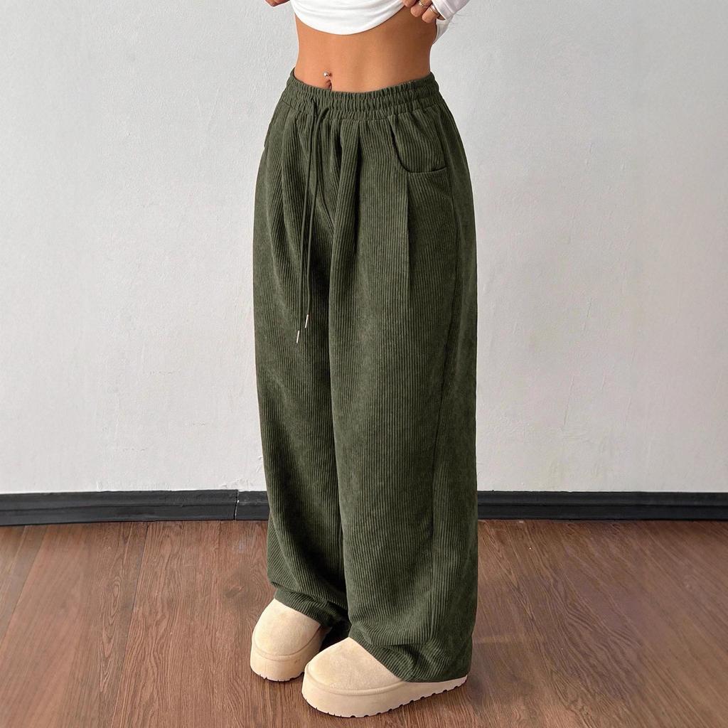 Fall New Style Corduroy Wide-leg Pants for Women - Loose-fitting, Slimming and Soft-feeling Casual Pants