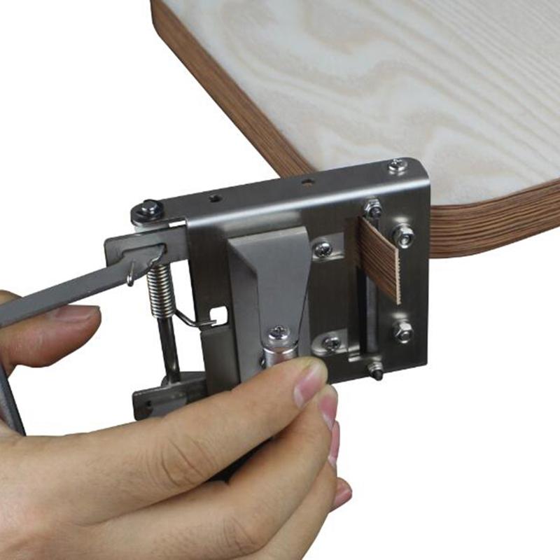 Edge Banding Trimmer Portable Anti-rust Steel Edge Banding Cutter Woodworking Tool for Straight Round PVC Curve Finished