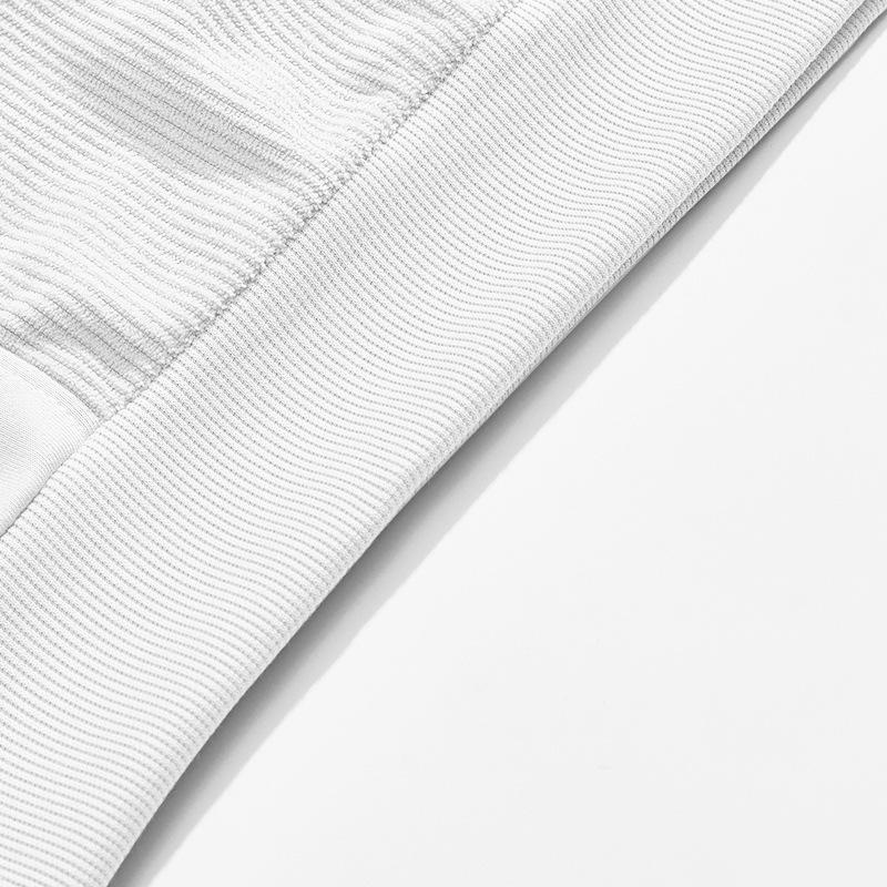 Men's autumn and winter new American high street corduroy splicing round neck men's casual heavyweight sweater