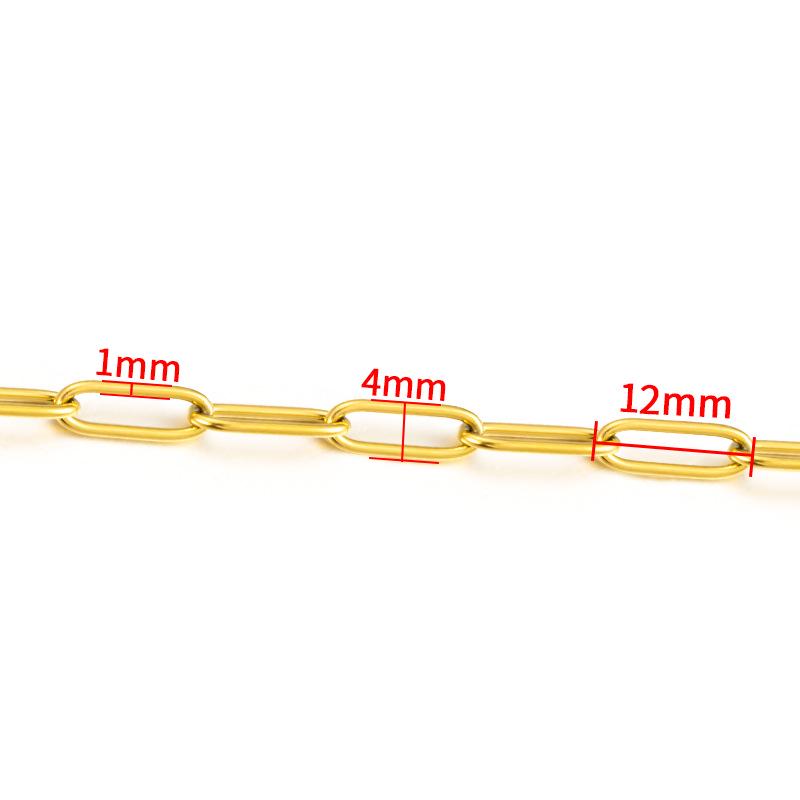 Stainless Steel Oval Link Chain for DIY Jewelry Making: Necklaces & Bracelets