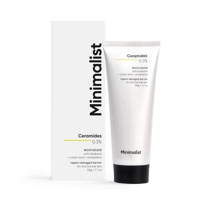 Moisturizing Cream with Ceramides 0.3% and Bisabolol (50 G), Ceramides 0.3% Moisturizer with Bisabolol,