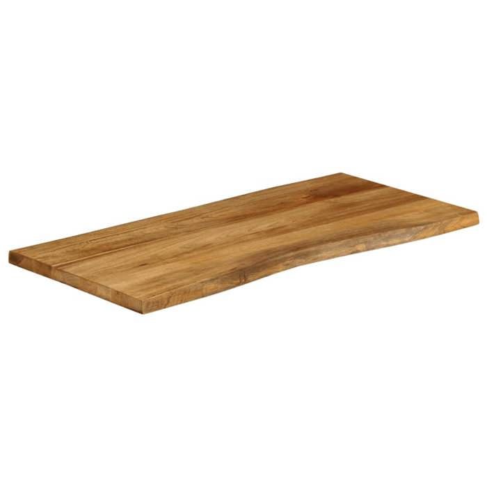 VidaXL Dessus de table 100x60x2,5 cm bord vivant bois massif manguier 370766