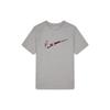Cartoon Print Large Logo Crew Neck Casual T-Shirt Men Tops Dark-Grey DR1288-063