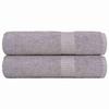 VidaXL Shower Towels 2 Pcs Grey 70x140 Cm 360 G/m² 100% Cotton, Towel, Set of Bath Towels, Towel 136833