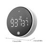 Quiet Operation Magnetic Timer with Mechanical Knob & Digital Display Easy to Carry for Office Meetings & Cooking