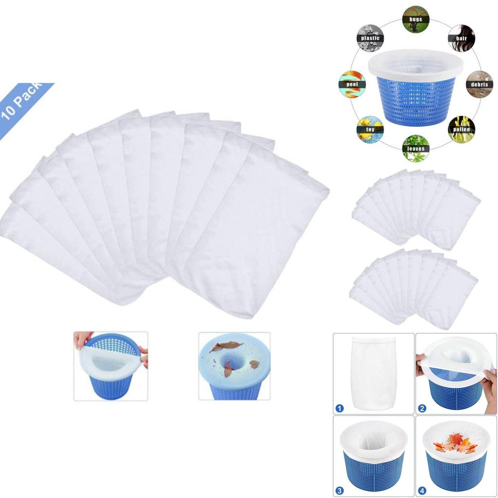 Calze per skimmer per piscina Materiale filtrante Raccolta di polvere e detriti Per la cura della piscina