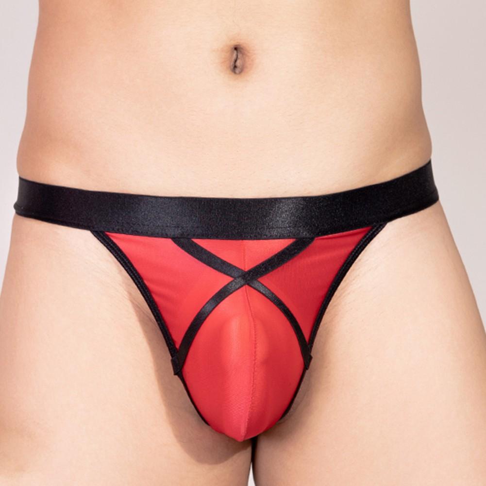 Low Rise Thongs Mens Shiny Underwear G-string Brief Underpants