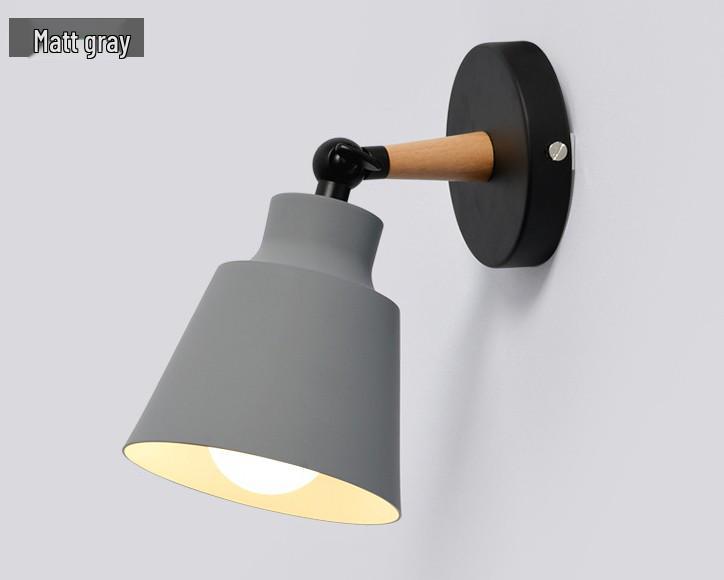 Nordic Creative Solid Wood Wall Lamp for Bedrooms, Hallways, and Children's Rooms