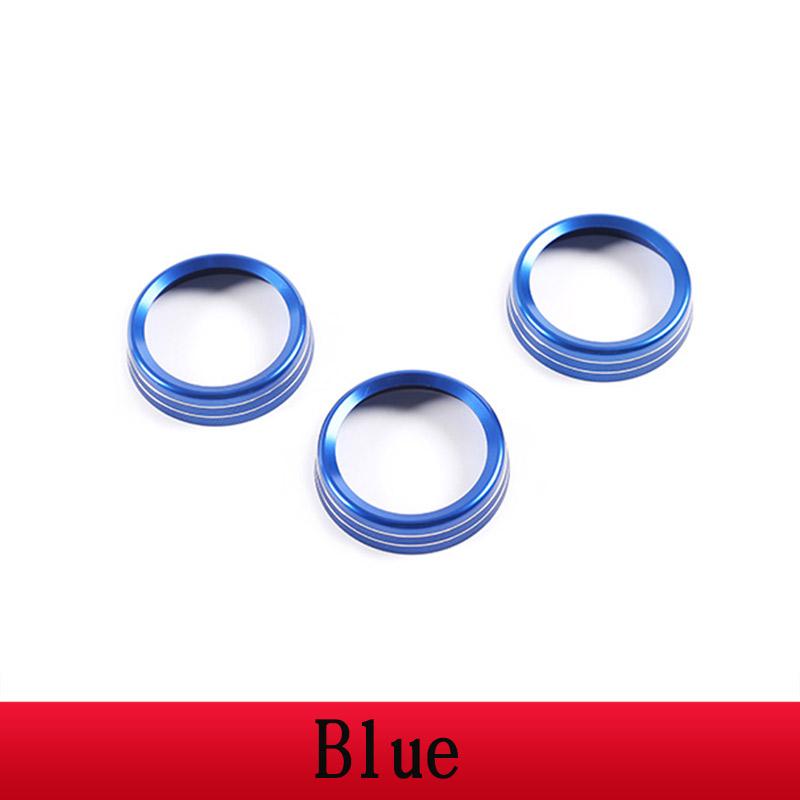 For Land Rover Defender 110 130 Car Styling Aluminum Alloy Back Row Air Conditioning Knobs Trim Ring Car