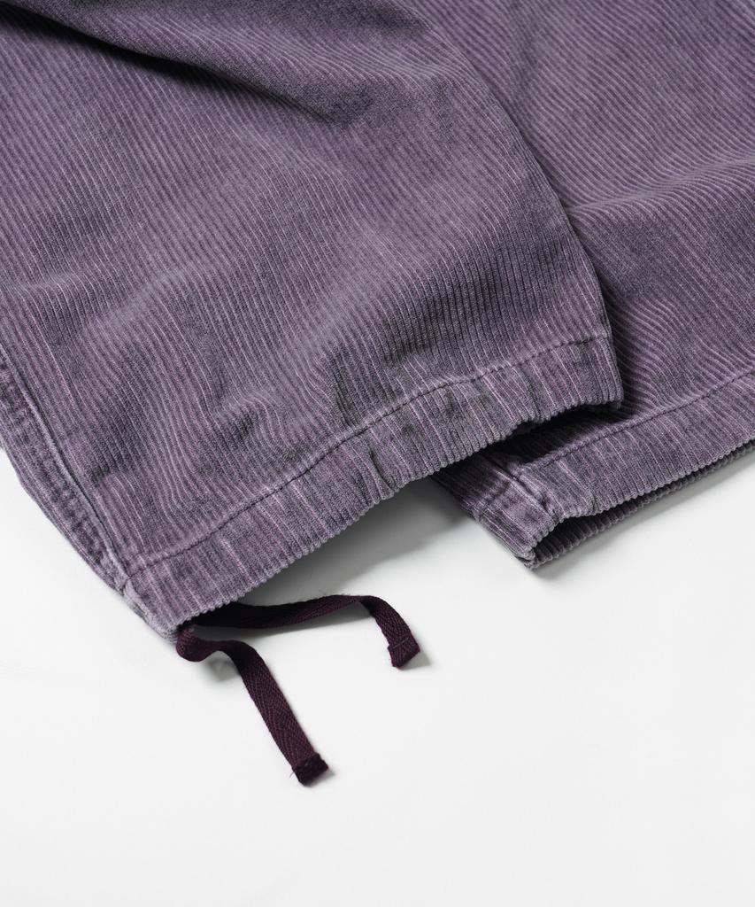 FRIZMWORKS Corduroy Banding Wide Fatigue Pants _ Red Bean