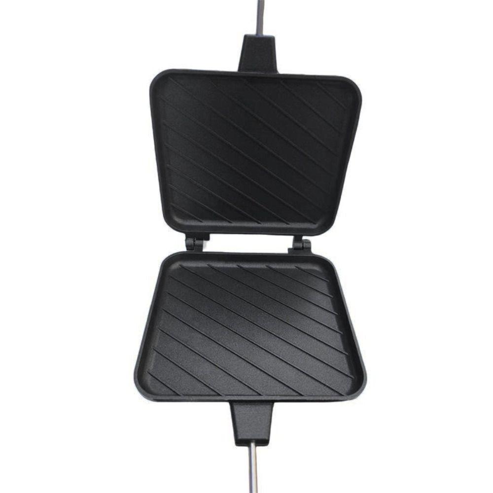 Aluminum Sandwich Maker Non-stick Flip Grill Pan Multifunctional Double Sided Frying Pan  Camping