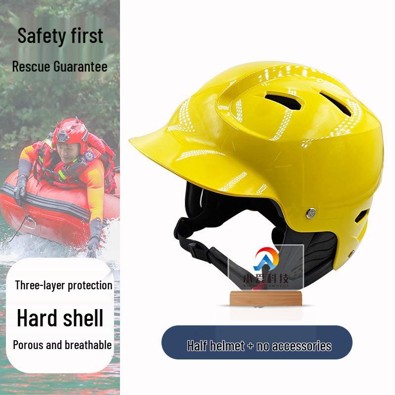 Marine Safety Helmet: Breathable, Impact-Resistant Full Face Protection for Water Sports and Flood Area Rescue.