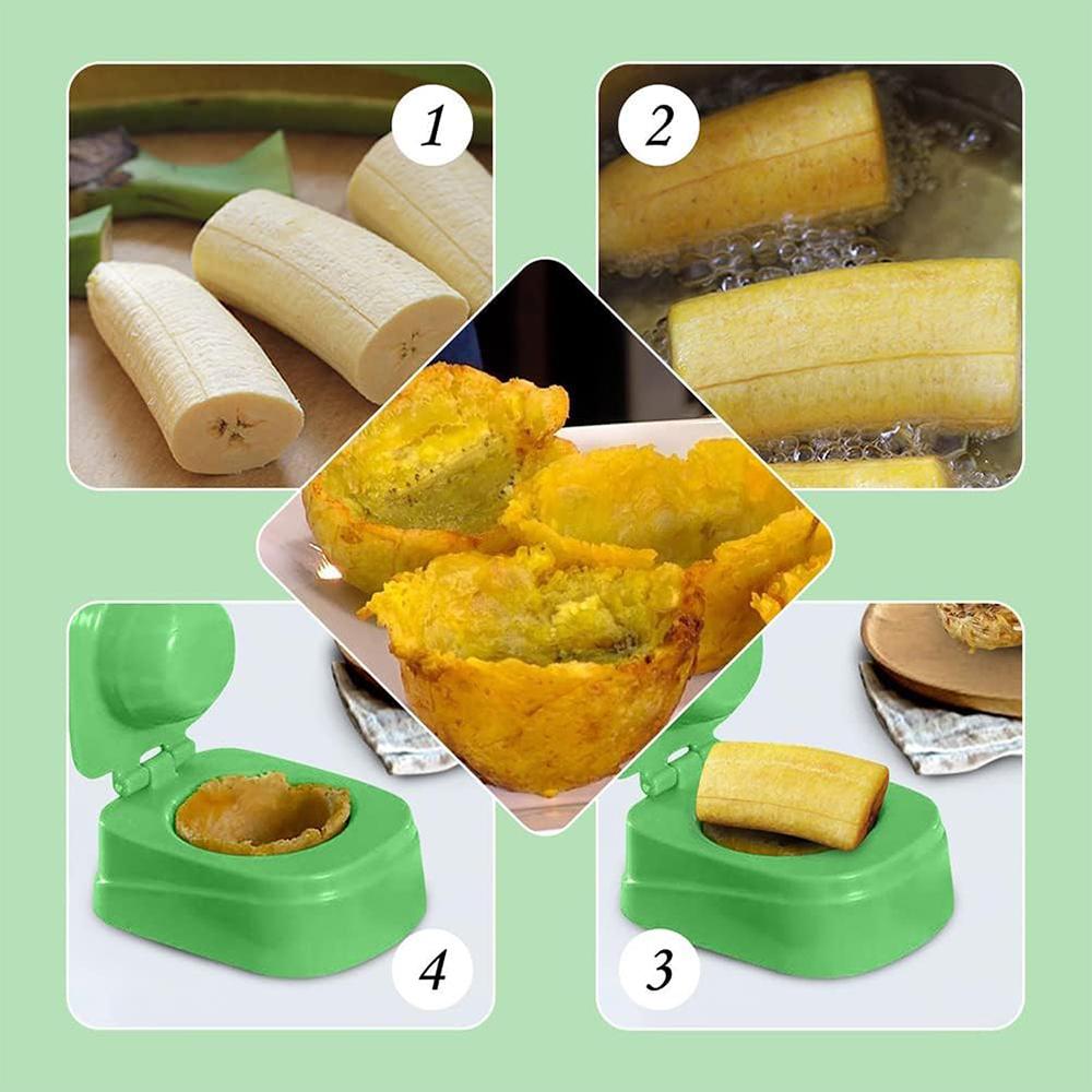 LMETJMA Tostonera Banana Bacon Mold Tostonera Plantain Press Tostonera Toston Maker Tostonera Plantain Solid Masher JAF292