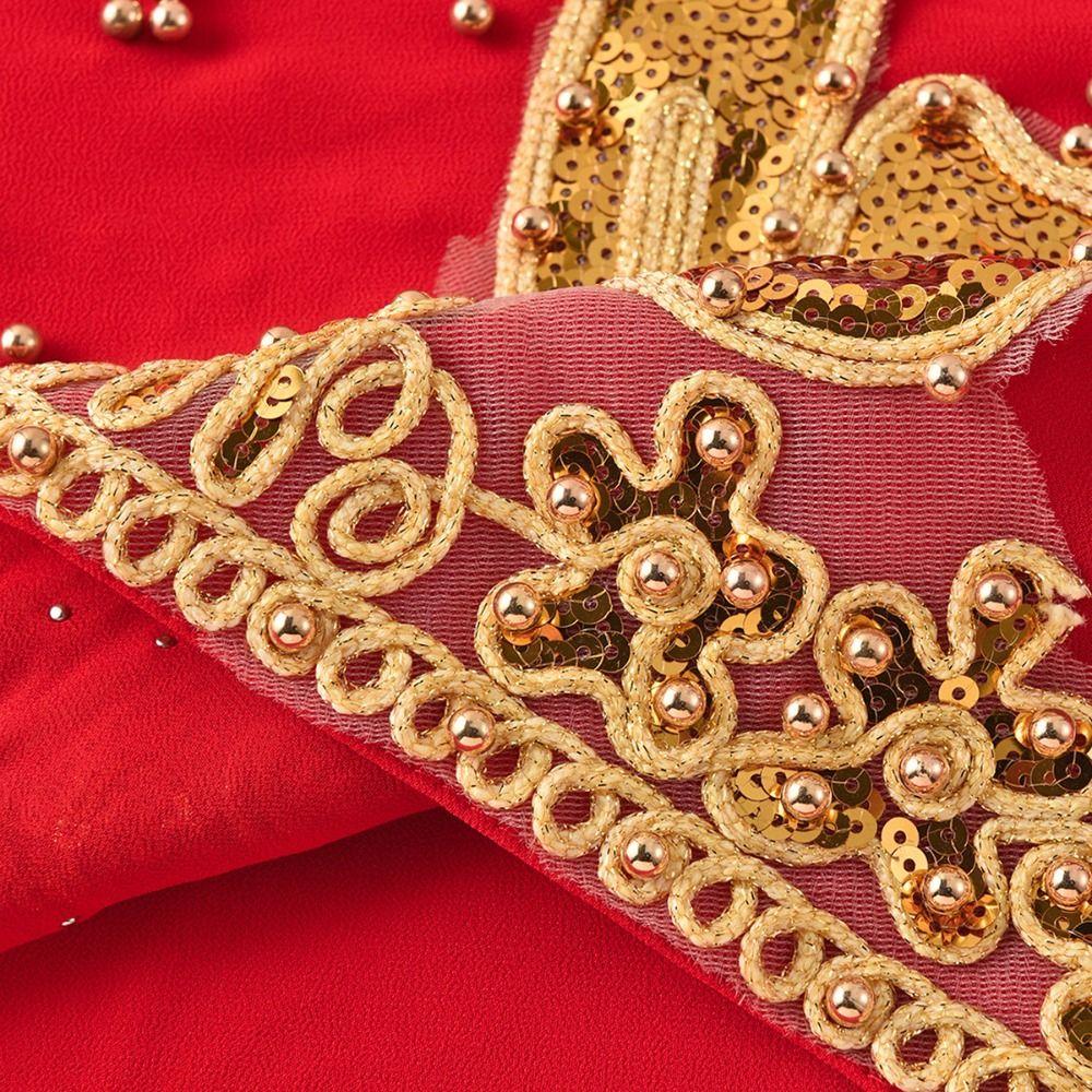 Gold Beads Pearl Chiffon Hijab Scarf Silk Sequin Wraps Shawl Headwraps Islamic Turban  Female