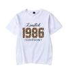 Women Vintage 1986 Birthday Gift T Shirt Retro Birthday Party Casual Summer Sleeveless Shirts